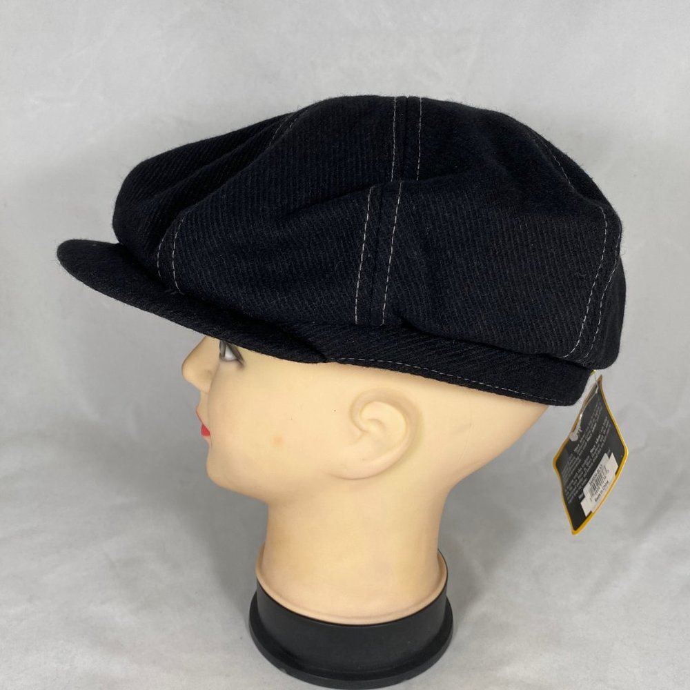 Stacy Adams Flat Cap SAW594-BLK NWT